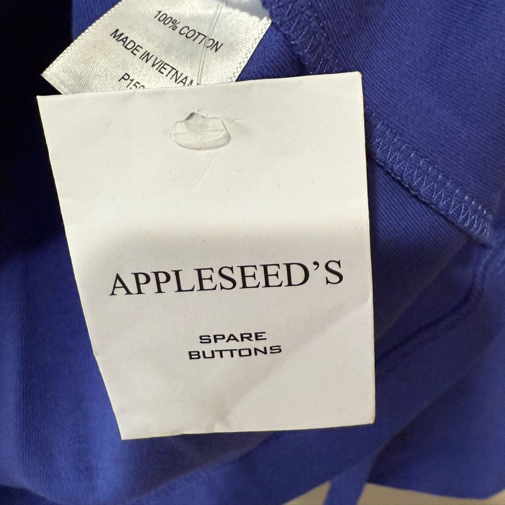 NWOT Appleseed’s Purple Mock Neck Button-Up T-Shirt - Picture 13 of 13